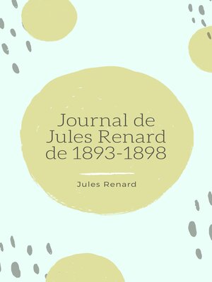 cover image of Journal de Jules Renard de 1893-1898